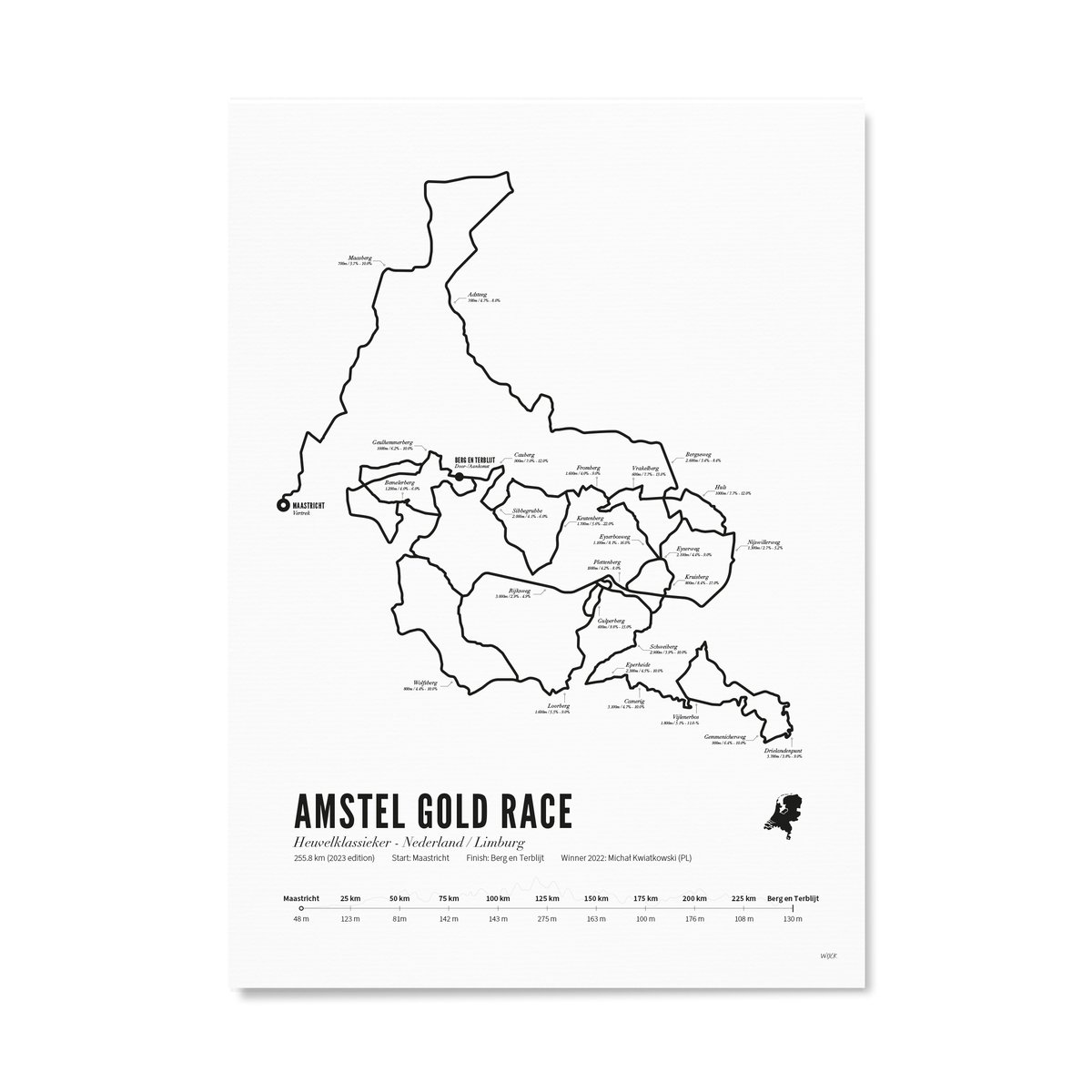 Poster von Amstel Gold Race - 2023 | WIJCK.